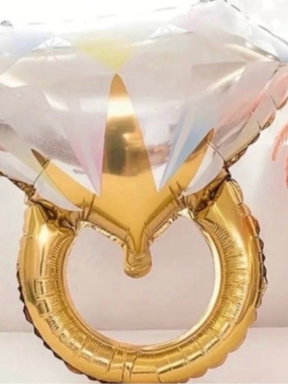 Gold Ring-Shaped Statement Foil Balloon